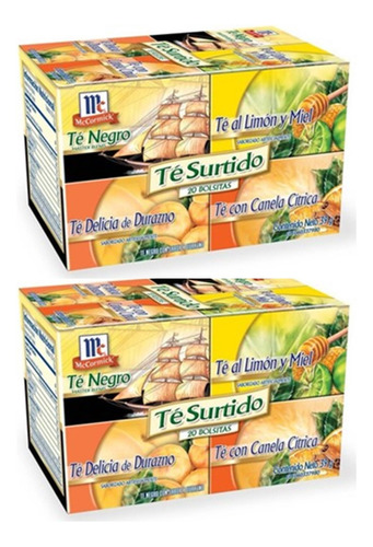 Infusión Té Surtido Mc Cormick 20 Bolsitas Pack 2nd