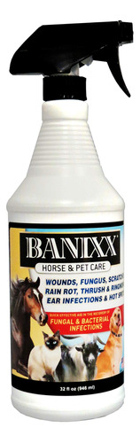 Banixx Cuidado De Heridas Y Pezunas, 32 Onza