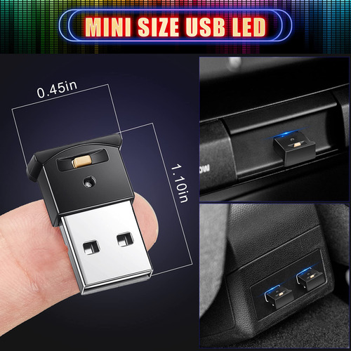Mini Luz Led Usb Rgb 5v Para Automóvil Y Oficina Color De La Estructura Color De La Pantalla