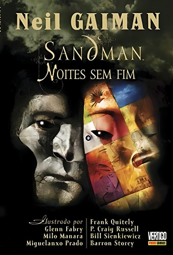 Sandman: Noites sem Fim, de Gaiman, Neil. Editorial Panini Brasil LTDA, capa dura em português, 2005