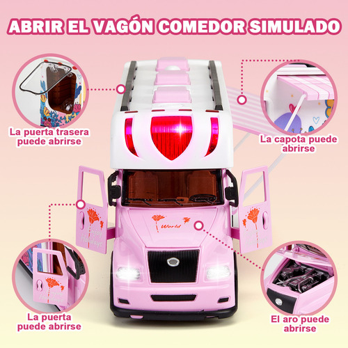 Zacro RC camión de camping rosa