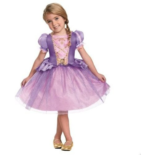Disfraz Talla Large(4-6x) Para Niña Rapunzel Halloween