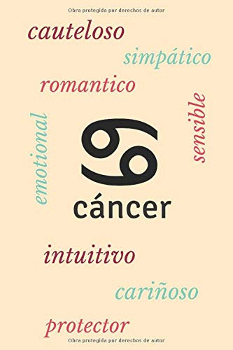 Cancer: Diario Cuaderno Bonito Regalo Para Mujer Hombre Niño