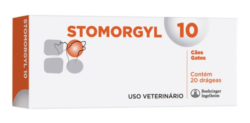 Stomorgyl 10 Para Cães E Gatos 20 Comprimidos 