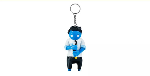 Gang Beast Llavero C/figura 6cm Hombre Corbata Gb8010