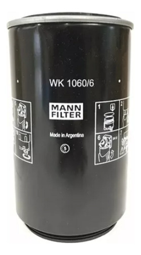 Filtro Combustible Mann Wk1060/6x Mercedes Benz Volvo