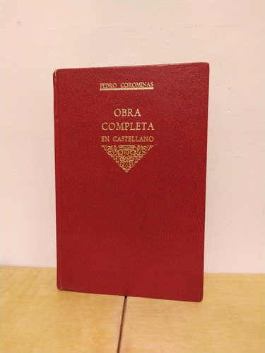 Pedro Corominas - Obra Completa En Castellano - Libro