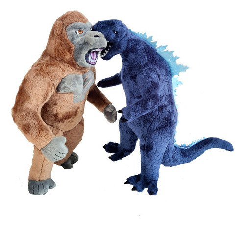 2pcs Godzilla Vs Kong Peluche Muñeca Juguet Cumpleaño Regalo