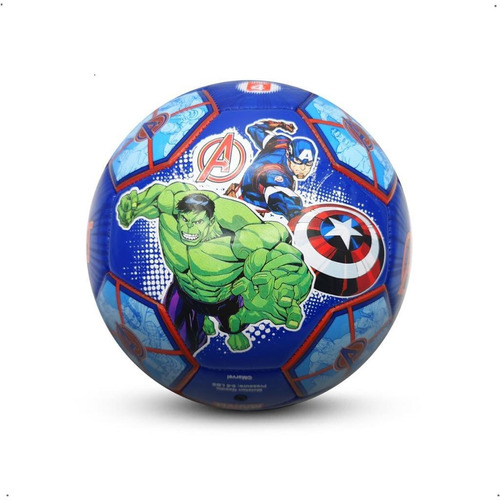 Bola De Futebol Marvel Os Vingadores Tamanho 4 Cor Azul