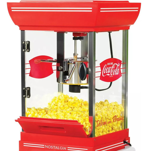 Pipoqueira Elétrica Carrinho Pipoca 127v 122x35cm Coca-cola