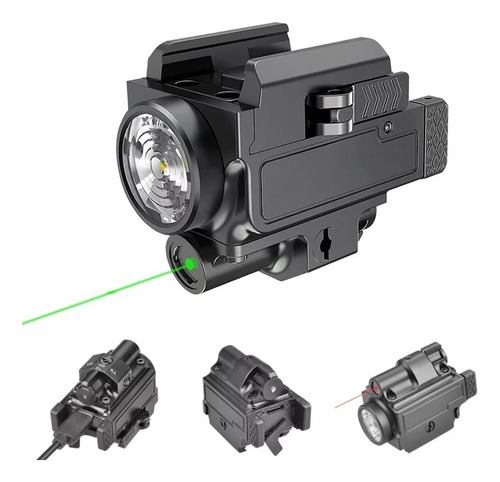 Linterna Tactica Richfire Laser Roja Y Verde Tactico Glock 