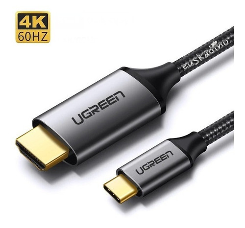 Ugreen Cable Usb C 3.1 - Hdmi 4k@60hz 5.4gbps Nylon Trenzado