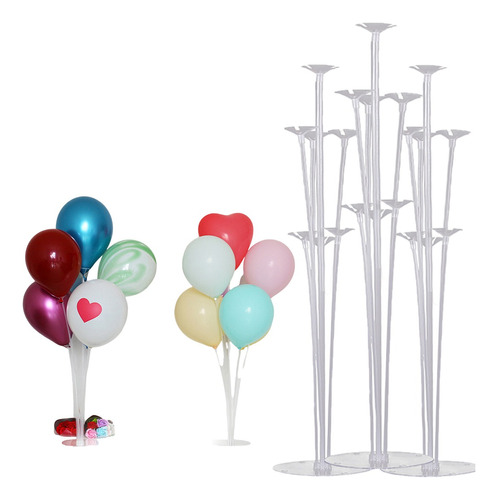 3 Soporte Globos Paneles Base Para 7 Globo Y Regalo