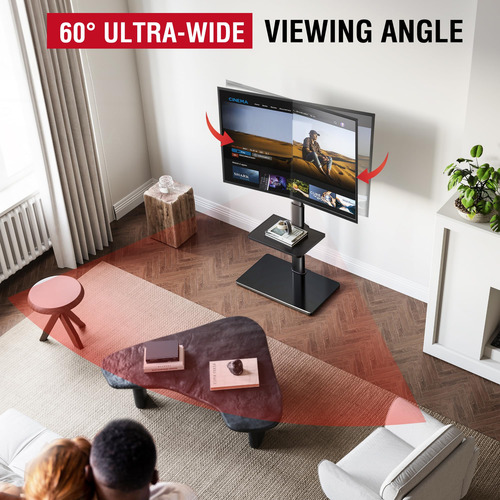 Soporte Para Tv De Piso Giro 60 Grados Inclinación Ajustable