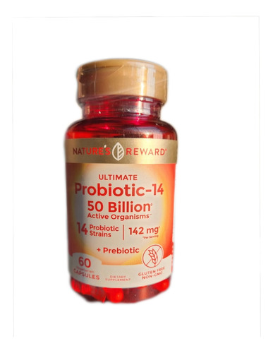 Probiotico 50 Billones 14 Cepas Veganos X 60 Made In Us