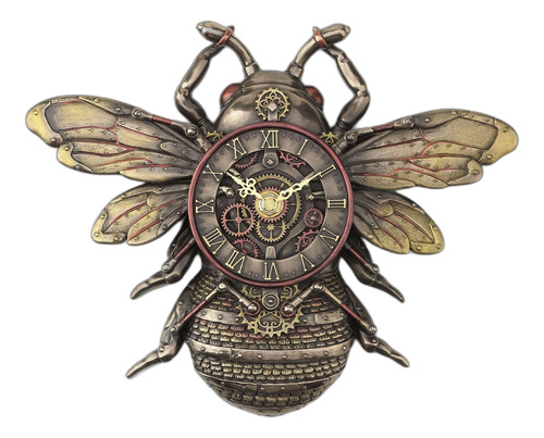 Veronese Design Reloj De Pared De Resina, Estilo Steampunk,
