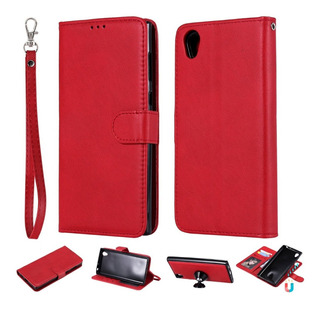 - HX82 / Love Heart 5.5 Pulgadas Qiaogle Teléfono Case Funda de PU Cuero Billetera Clamshell Carcasa Cover para Sony Xperia L1 