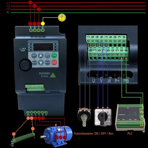 Controlador Regulador Velocidade Motor 3cv 220v Trifásico