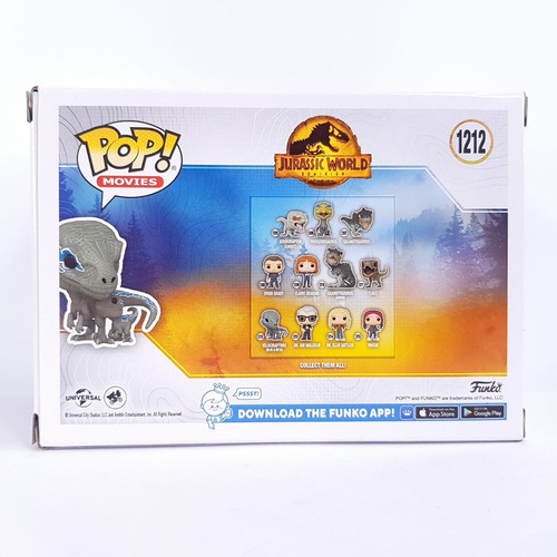 Funko Pop Jurassic World Dominion Velociraptors Blue Beta