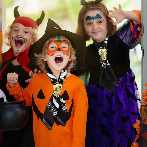 Sombrero Halloween De Bruja Con Luz Led ,pajarita Calavera