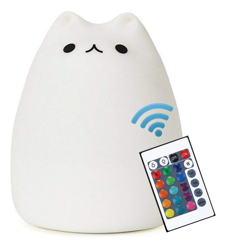 Lampara De Gato  Neojoy Control Remoto De Silicona Kitty Lu