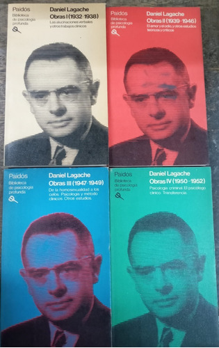 Obras (1932 / 1952) * Daniel Lagache * 4 Tomos * Completa * 