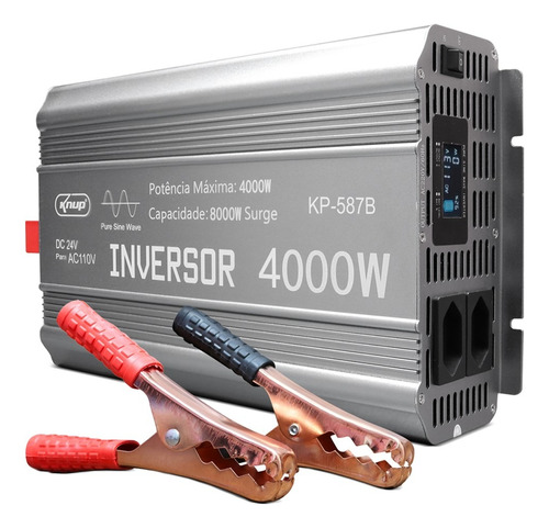 Inversor 24v Para 110v Onda Senoidal Pura 4000w Pico 8000w