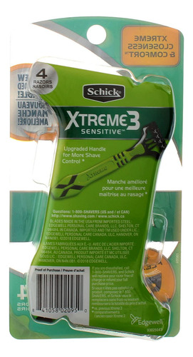 Razors Schick Xtreme 3 Men Sensitive Pack Of 2
