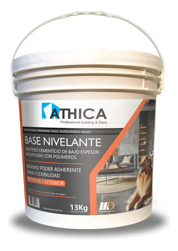 Athica Microcemento Base Gris Fina 13kg | Rinde Hasta 12,5m2