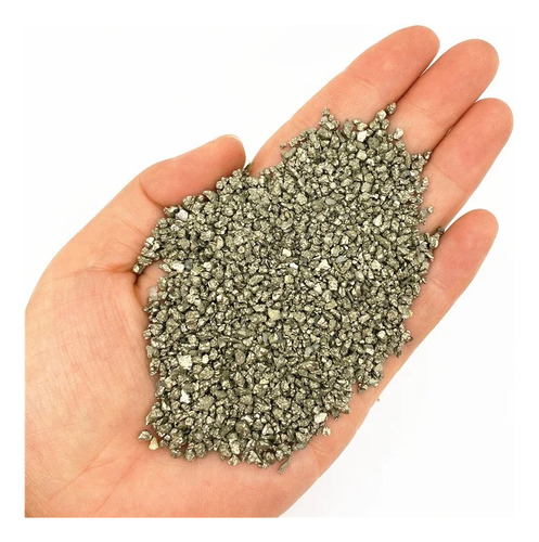 500 Gr De Mineral Pirita En Polvo Natural Autentica 1/2 Kilo