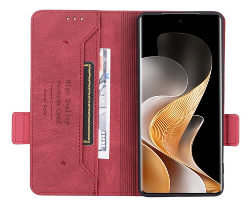 Funda De Cuero Con Cierre Magnético Para Vivo