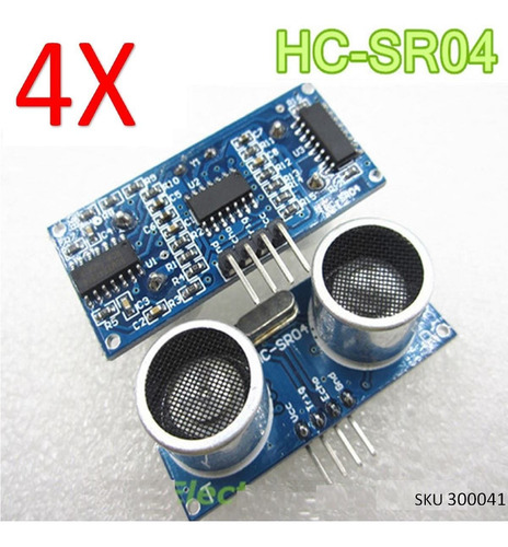 Pack 4 Sensor Ultrasonido Hc Sr04 De Distancia Arduino W01