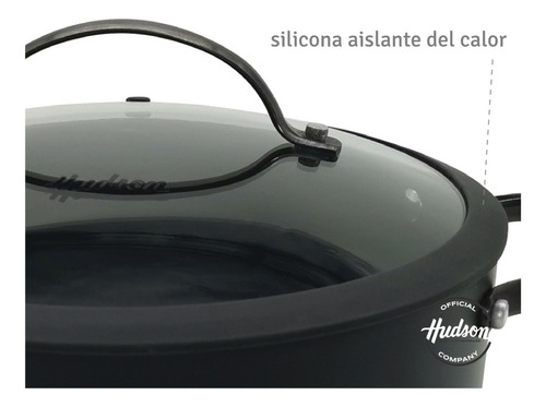 Imagen 5 de 5 de Cacerola De Aluminio Negra Antiadherente Total Black 24 Cm Color Negro