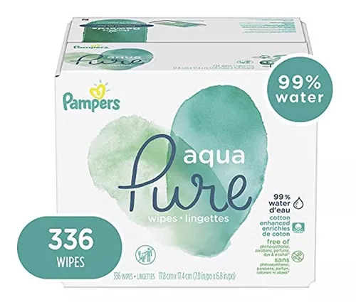Pampers Aqua Pure Toallitas Húmedas Para Bebé, 336 Piezas