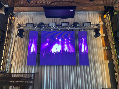 Locação De Painel Led P3, Som, Luz, Palco P/ Eventos Corp