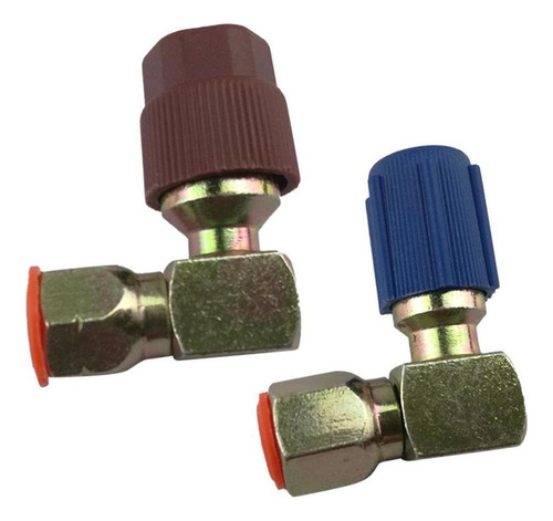 Adaptador Lateral 90 3/8 7/16 Que Se Encaixa Em R12 A R134a