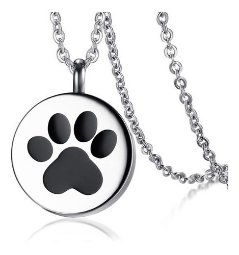 Imagem 1 de 5 de Colar Feminino Com Pingente Patinha Pet