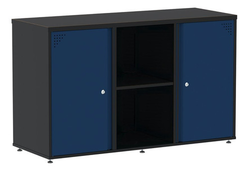 Armário Para Escritório Credenza Madeira 02 Portas Wt