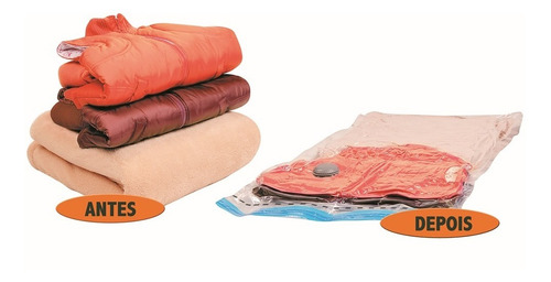 Imagem 2 de 6 de Kit 4 Saco Vácuo Vac Bag Ordene 2 Grande + 2 Extra Grande