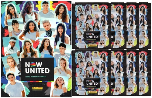 Kit 1 Álbum Now United + 80 Figurinhas E 20 Cards (20 Env)