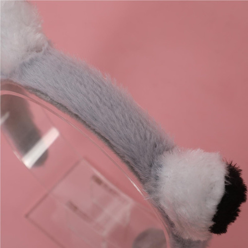 Y Conjunto De Cola Y Orejas De Mapache De Peluche,