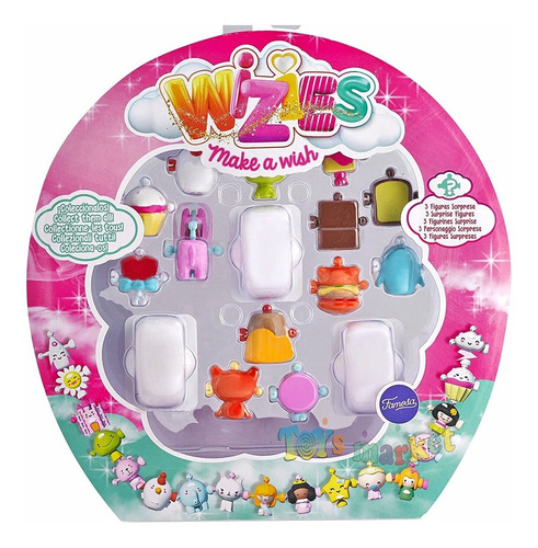 Wizies Blister Con 16 Figuras Serie 1 Original Famosa