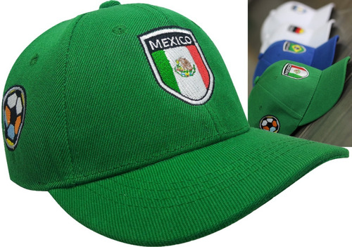 Gorra Infantil Equipos Mundial Ajustable Para Niños Futbol  