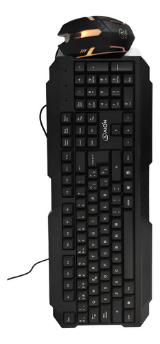 Teclado Aion Mecatron Usb Qwerty Mouse Retroiluminado