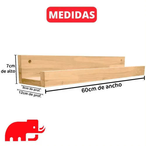 Perchero Pared Madera Con Estante Llavero Estilo Nórdico