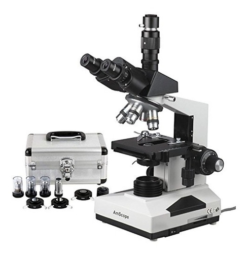 Microscopio Oculares Deslizante, 40x -1600x Ampliación.
