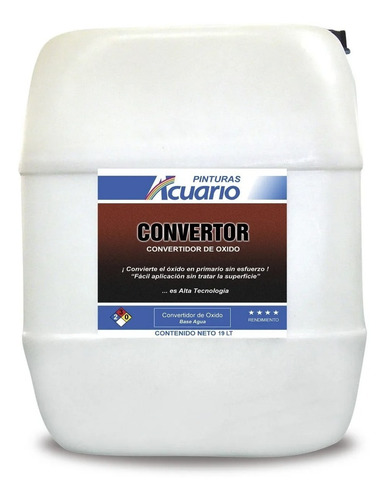 Imagen 1 de 1 de Recubrimiento Convertidor De Oxido Convertor Base Agua 19lts