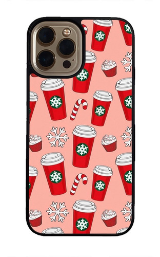 Funda Celular Navidad Navideña Vasos Bebidas Coffee Bastones