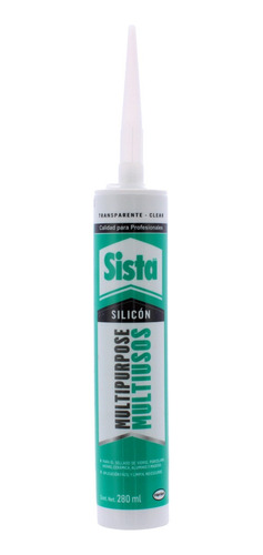 Cartucho De Silicón Súper Transparente Multiusos Sista