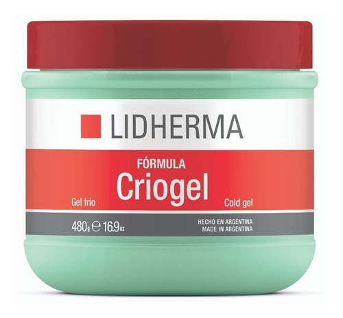 Lidherma Fórmula Criogel Gel Frio Reductor Afirmante 480grs.